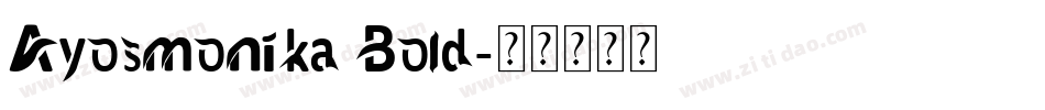 Ayosmonika Bold字体转换